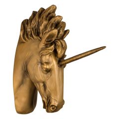 Golden Unicorn Head