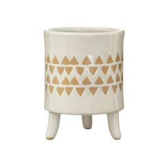 Isabella White Leggy Planter 
