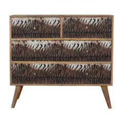 Tiger Drawer Print Chest