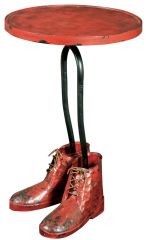 Red Boots Side Table