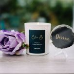 Divine 30cl Fresh Roses, Pomegranate and Plum Fragranced Candle by Ellen B